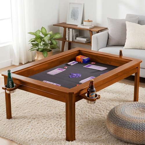 Solid Wood 3-in-1 Gaming Coffee Table with Removable Top