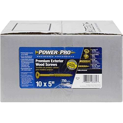 Power Pro No. 10 x 5 in. L Torx Flat Head Ceramic Coated Steel Deck Screws 750 pk