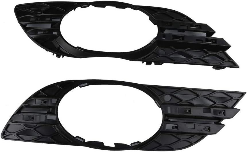 Fog Light Chrome Grille Trim Cover Front Bumper Left & Right 4Pcs Compatible With Mercedes-Benz W211 E320 E350 E550 2007-2009 2118850922/0822 A2118851274/1174