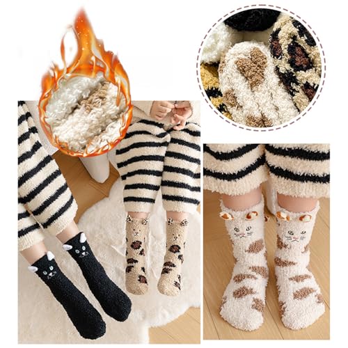 Middle Calf Socks for Kids Soft & Warm Socks Comfortable Wear for Ages 3 to 12 Suitable for Fall & Winter2