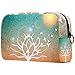 Produktbild Multifunktionale tragbare modische Make-up-Tasche mit Sonnenbaum-Motiv, Kosmetiktasche für Frauen und Mädchen