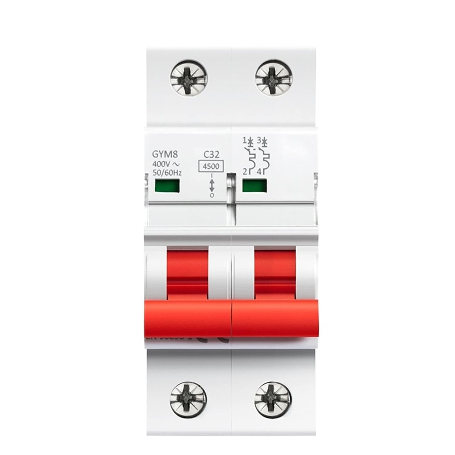 Disyuntor doble de 4.5KA para proteger electrodomésticos y líneas de iluminación