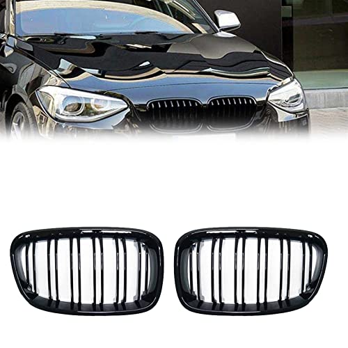 Grille de rein avant noir pour BMW Série 1 F20 F21 2011-2014 double latte
