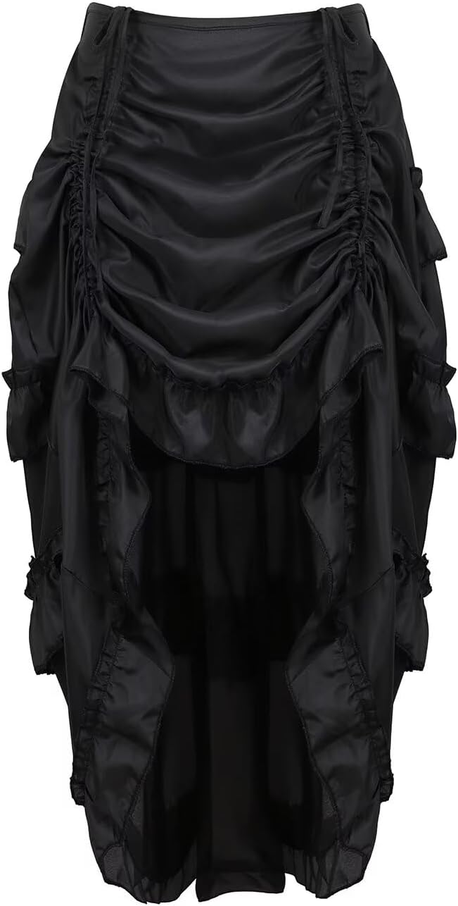 Jutrisujo Corsets for Women Top Skirt Set Dress Bustier Lace Floral Plus Size Costume Princess