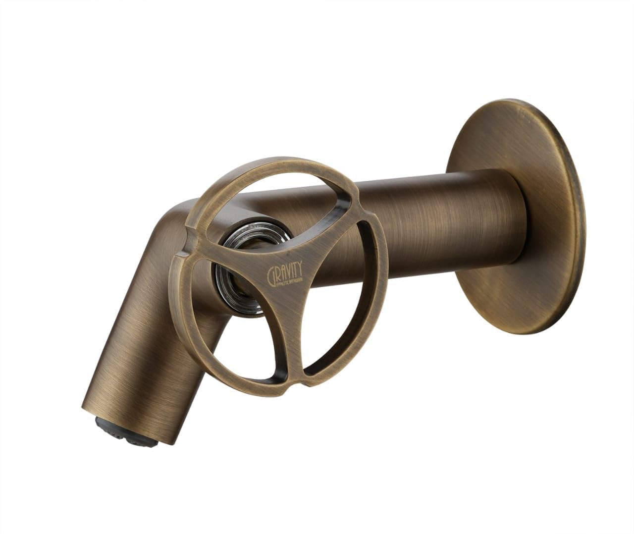 Gravity Brass Senorita Long Nose Tap/Faucet | Bronze | 15 MM | Antique Brushed Gold Bib Cock | Designer Bib Cock-picture-11