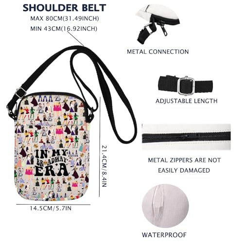 VAMSII Musical Crossbody Bag Musical Theatre Gift Musical Merch Gift2