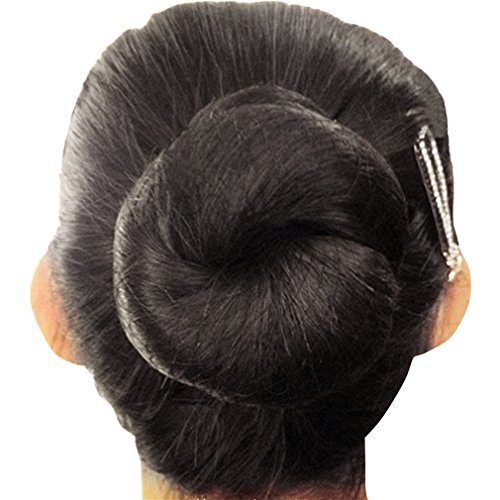 KKTech Pack of 10pcs Hair Nets Invisible Elastic Edge Mesh 50cm(10pcs) (Black)