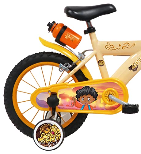 Vélo 14 pouces avec petites roues Prince des Sables pour apprendre à pédaler sans peur