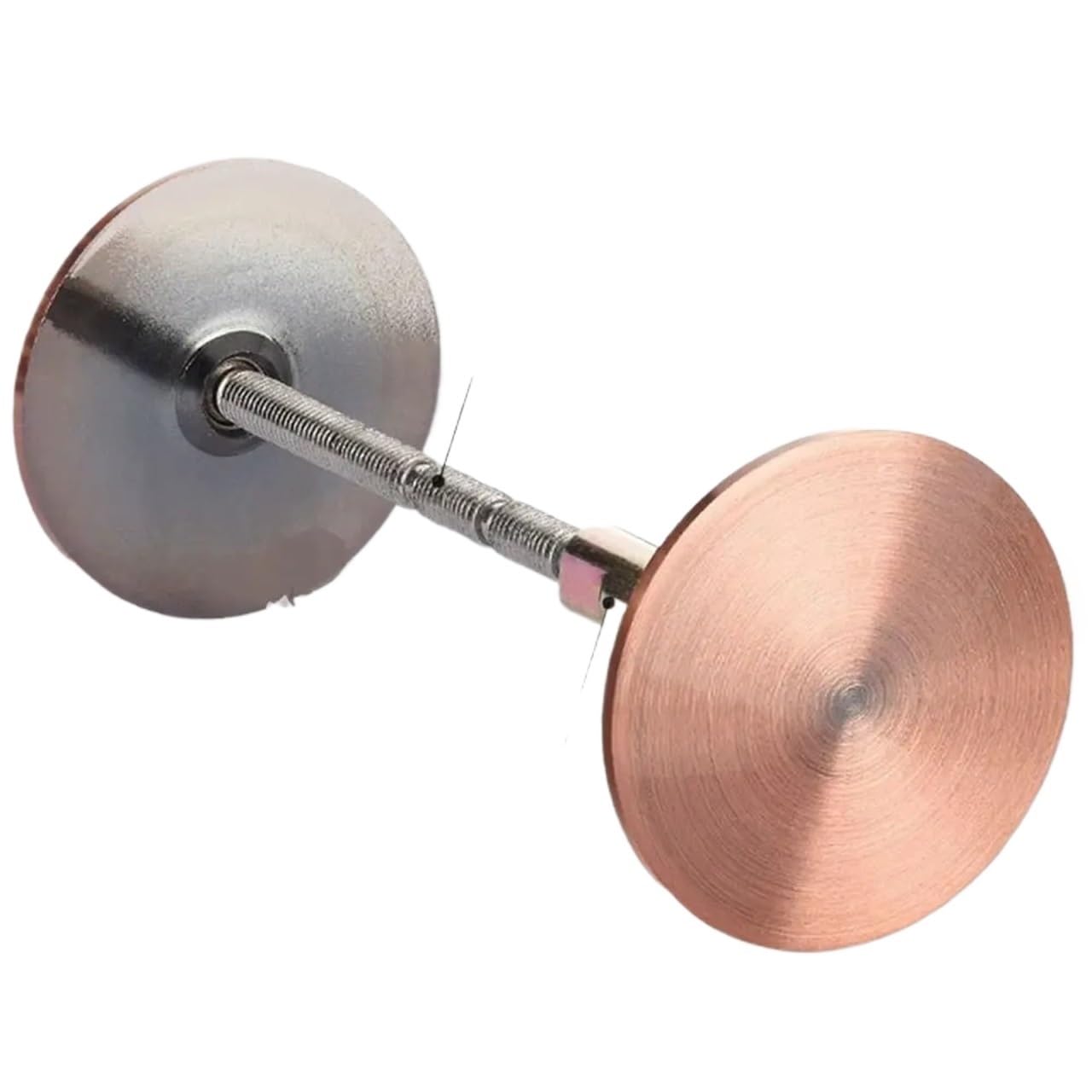 Door Hole Cover Plate 8Pcs Round Deadbolt Cover Plate, Reinforcer Locks and Doors Anti Theft Blocker for Home Security