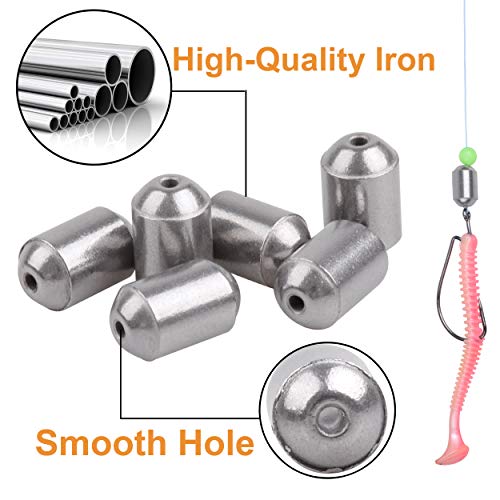 Shaddock 172stk Angelzubehör Set, einschließlich Kreis Angelhaken, Drillinge, Sinker Gewichte, Kugellager Angeln Wirbel, Platinen, Split Ringe, Angelausrüstung Box Kit - Image 5