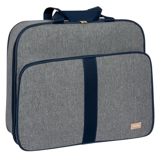 Mala Bolsa Maternidade Bebê Menina Menino Luxo Inpermeável (Cinza C/Marinho)