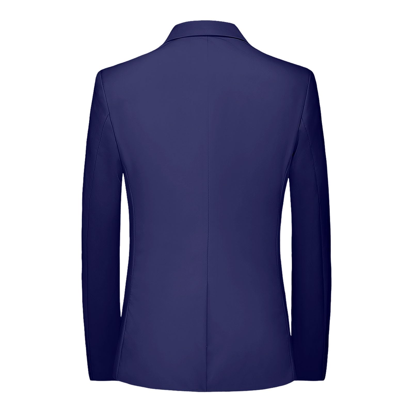 Chaqueta Americana Hombre, Abrigo de Traje Masculino Informal y de Negocios con Diseño de Un Botón en Color Sólido Elegante