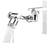 Vintree Aireador de grifo extensor grifo cocina adaptador grifo lavabo grifo giratorio 1080º grifo girarotio universal accesorios grifo cocina dos modos de salida de agua rosca 20/22/24 mm