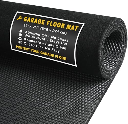Heavy-Duty Garage Floor Mat 17' x 7'4