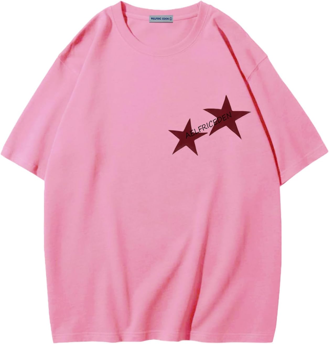 Aelfric Eden Star Graphic Tees Unisex Oversized Tshirts Casual Summer Baggy Streetwear Tops
