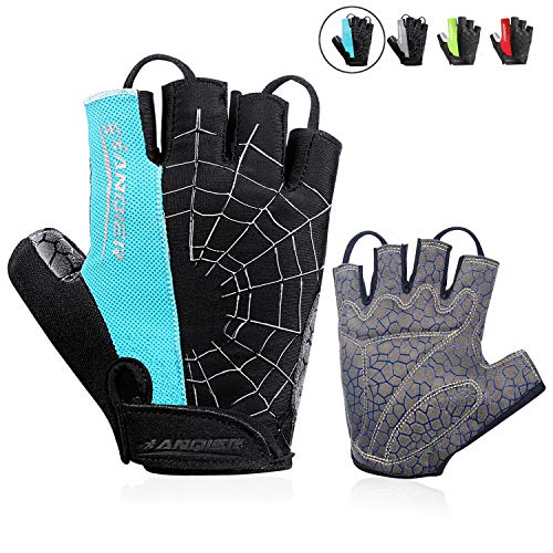 anqier Cycling Gloves Men Women Bike Gloves Mountain Biking Gloves with Anti-Slip Shock-Absorbing