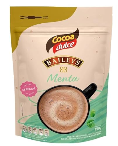 Cocoa Dulce Baileys Mint Hot Chocolate Mix, Non-Alcoholic Hot Cocoa