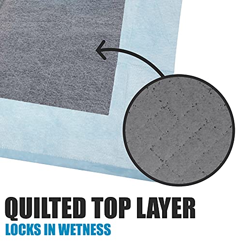 Image of BV Charcoal Puppy Pads 600 Count 22 inchx22 inch - Leak-Proof Pee Pads for Dogs with 6-Layer Absorbent Design & Built-in Attractant - Dog Pad with Charcoal for Odor Control, Perfect for Puppies & Senior Dogs