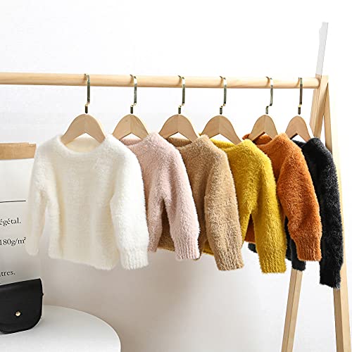 Curipeer Baby Sweater Solid Ruffle Basis Pullover Sweater Turtleneck Longsleeve Fall Clothes for Baby Girl and Boy 6M-4T3