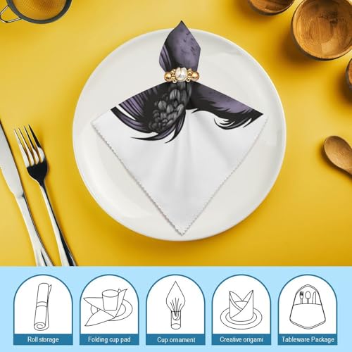 Servilletas de Tela Cuadradas con Estampado Floral miniatura 7