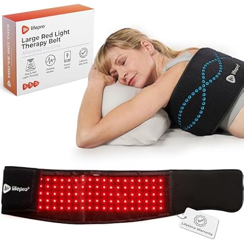 Lifepro Red Light Therapy Body Belt - Powerful NIR & Red Light Therapy for Body - Target Discomfort, Accelerate Recovery, & Improve Athletic Performance - with Red, NIR, Pulse, and Intensity Settings Cover