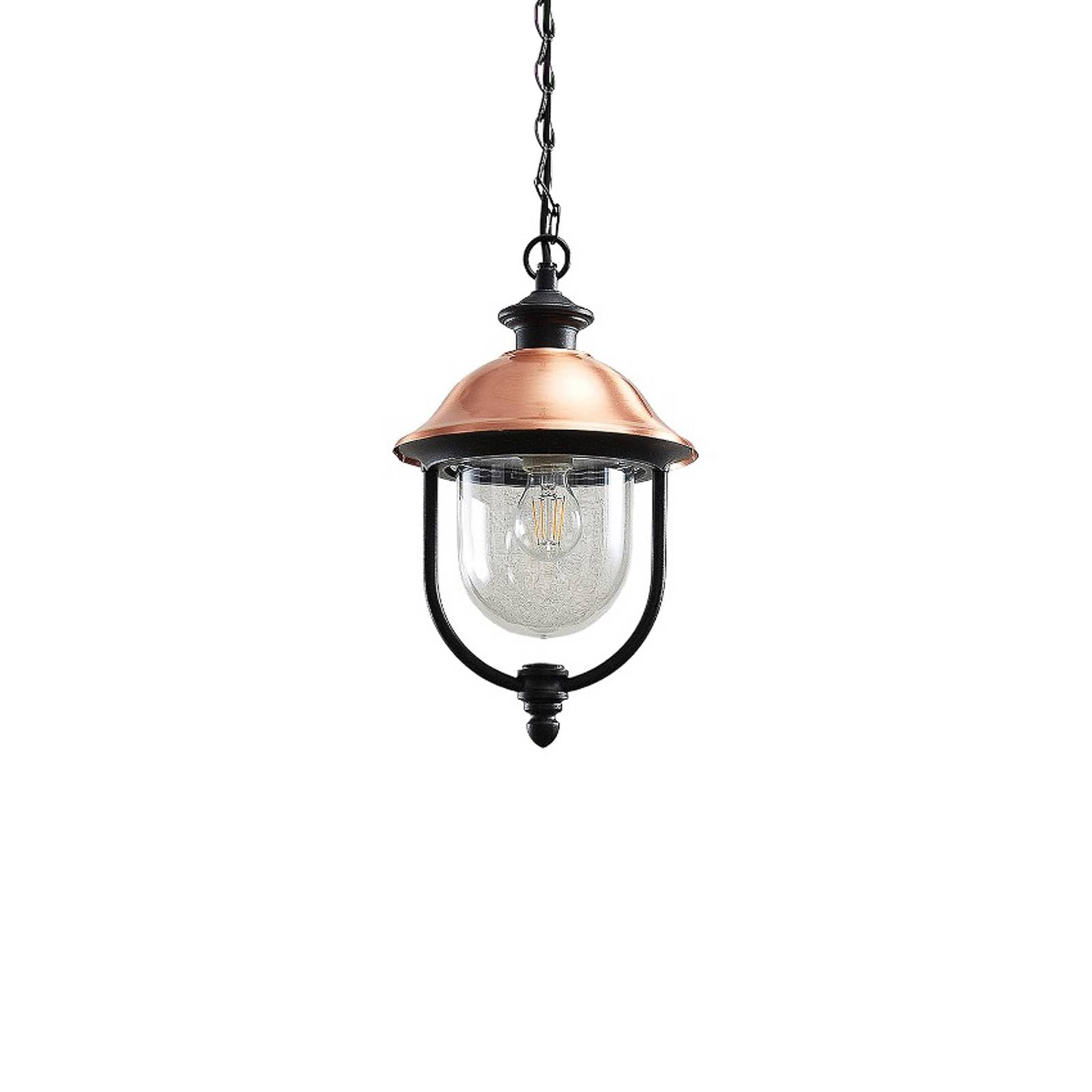 Lindby Black, Copper Ceiling Light Outdoor Clint Dimmable (Vintage, Antique) In Copper Made Of Aluminium (1 Light Source E27) From Pendant Lighting Outdoor