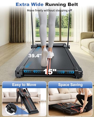 Standing treadmill desk