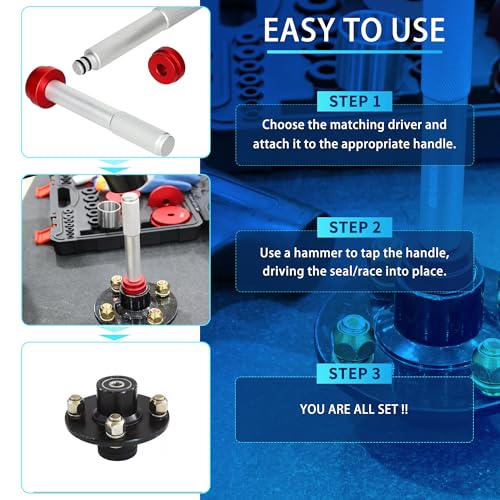 image for GEAROLL Bearing Press Kit, Bearing Race and Seal Driver Set, Bearing R