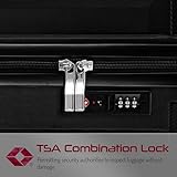 FLIEE Cabin Suitcase Hard Shell | Lightweight Suitcase |55x40x20cm Cabin|Telescopic Handle | TSA 3 Digit Combination Lock| Suitable for Ryanair, Easyjet, Jet 2 Paid Carry-ons (Black, Cabin 20") - Image 6