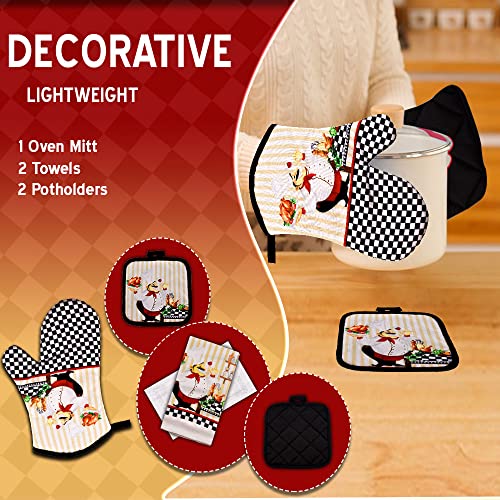 image for Lobyn Value Packs - Charming 5 Piece Kitchen Towel Set: Chubby Uniform