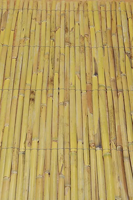 Mugar - Cañizo Nacional Caña Partida para exteriores en Rollo, Cerramientos naturales media caña 95% ocultación. Disponibles 1x5m, 1.5x5m, 2x5m (Rollo 1x5m)