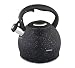 Produktbild Flötenkessel Wasserkessel 3.0L Wasserkocher Edelstahl Kessel 4 Farben Whistling Kettle KLAUSBERG (Schwarz)