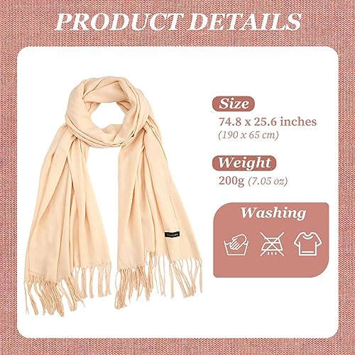 Liitrsh 33 Pcs Pashmina Shawls and Wraps Bulk Wedding Scarf for Bridemaid Party Favors Bridal Shawl Gifts for Guest3