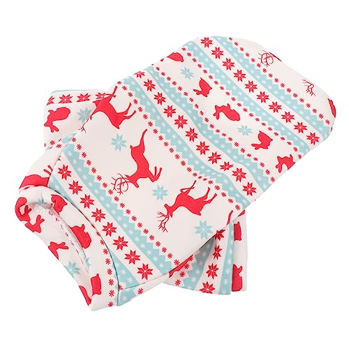 Toyvian 1 Pieza Ropa para Perros pañuelo navideño para Perros Pijamas de Navidad para Perros Disfraces para Perros Accesorios de Vacaciones para Perros Vellón de poliéster