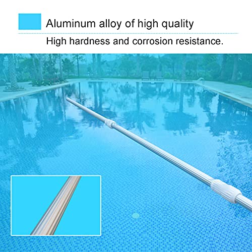 WNSC Haste de piscina telescópica, poste de piscina ajustável de alumínio resistente 61 cm, tamanho