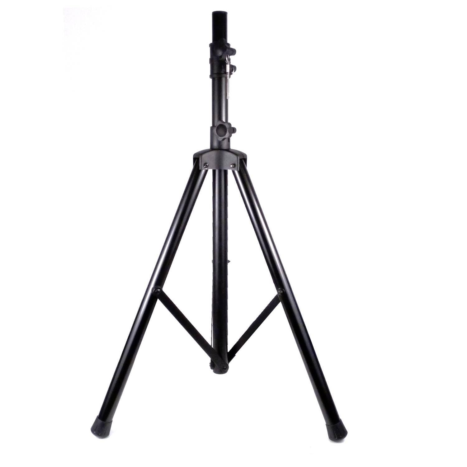 HQ Power Pied d'enceinte de sonorisation en métal noir, Support d'enceinte, 35mm, 120-200cm, 30kg, VDL3SS