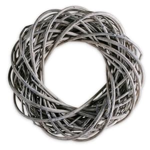 Matches21 Weiden-Kranz Grau 40 cm Rohling