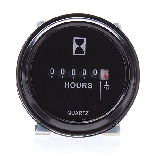 Viviance Round Hour Meter For Cart Boat Tractor Generator Engine Mower 10-80V