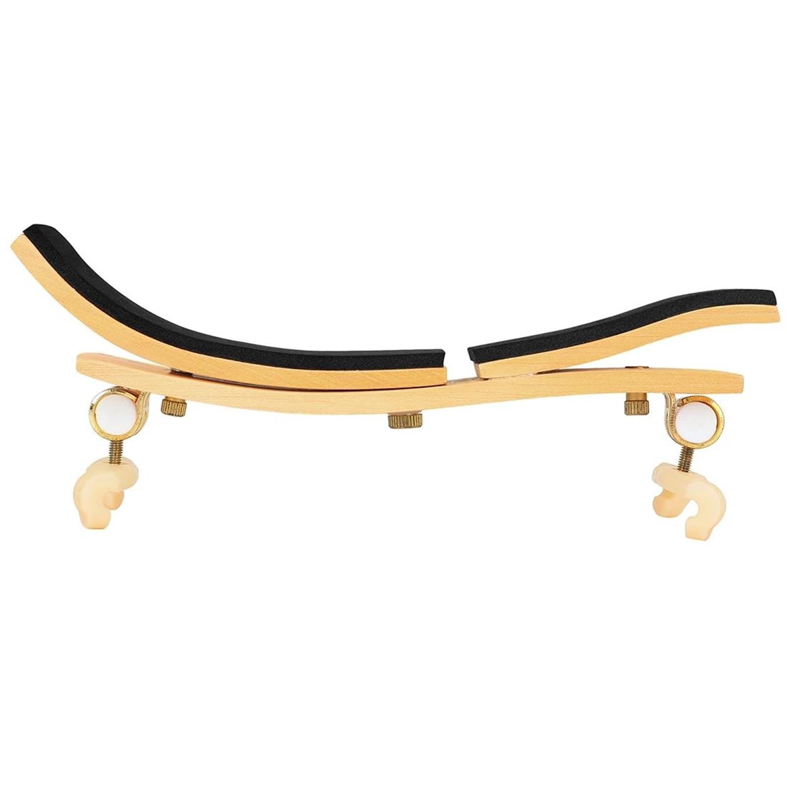 Reposapiés para violín almohadilla para mentonera ajustable piezas acolchadas 4/4 accesorios partes violín | Reposa hombros para violín(Wood)