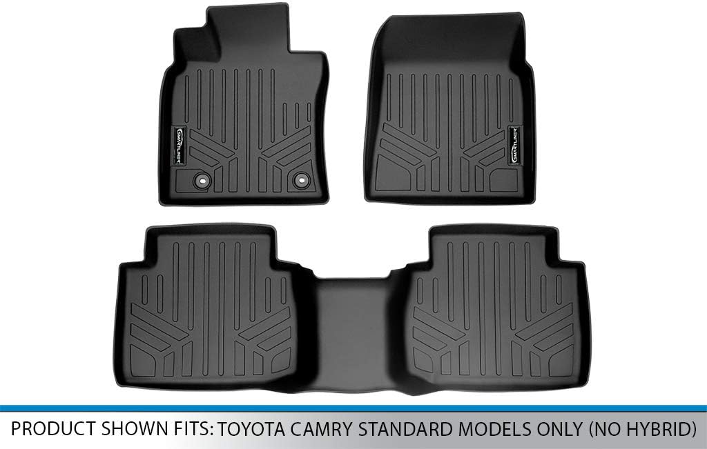 SMARTLINER Custom Fit Floor Mats 2 Row Liner Set Compatible with 2018-2024 Toyota Camry - Image 5