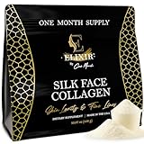 Silk Face Collagen–Colágeno de Seda para Rostro y Cuello | Colágeno de Ultra Bajo Peso Molecular con Sericina–Apoya Elasticidad y Apariencia Suave–20g Proteína–350g (12.35 oz)–Cocó March