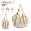 FloralGrace 1 Stück Boho Gehäkelte Strand Tote Schultertasche mit Farbenfrohen Perlen, Gewebte Tasche Handtasche | Farbenfrohe Hippie Häkeltasche Beach Bag für Frauen #1