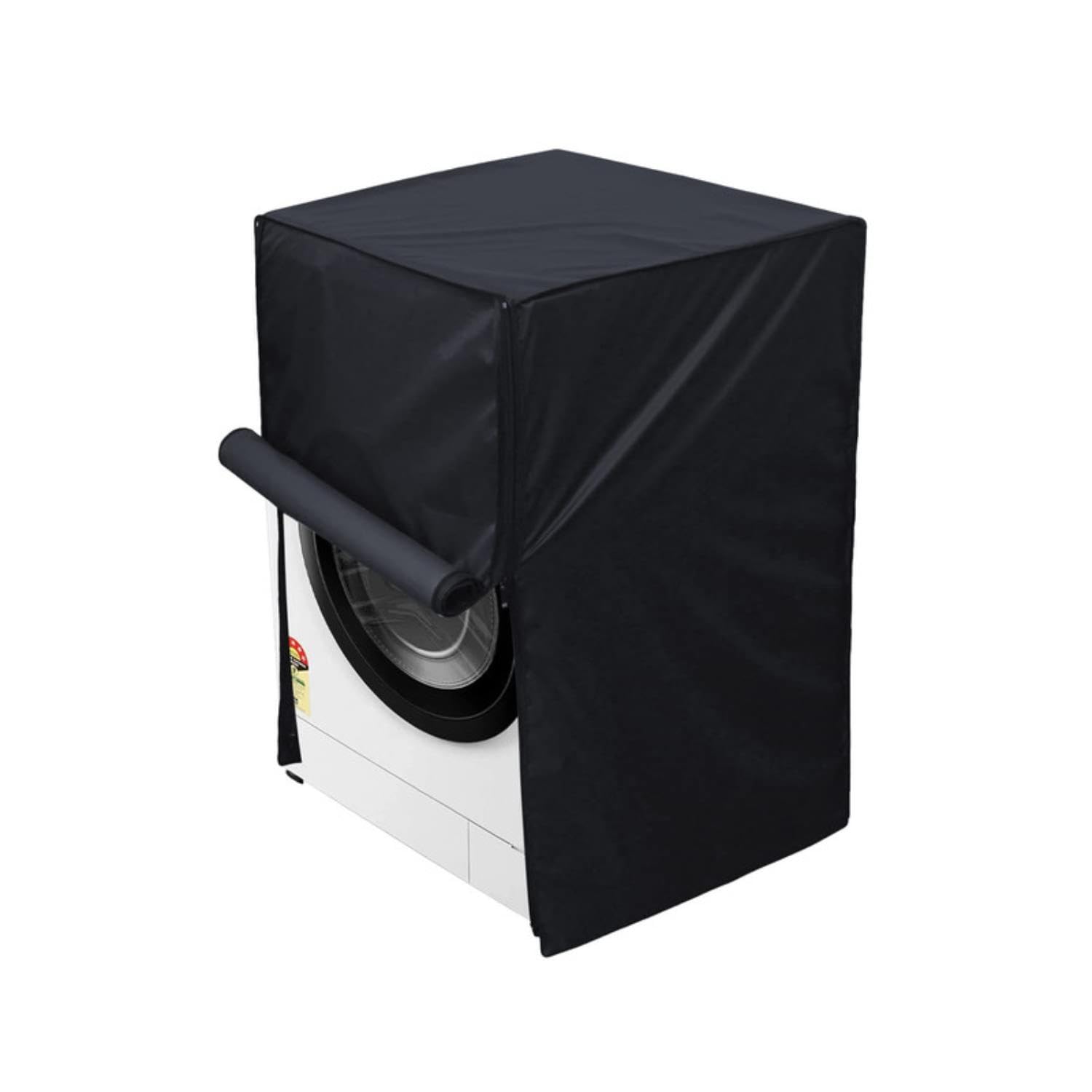 KVAR Polyester Solid Water Dust Protection Washing Machine Cover Suitable For LG 7 Kg 5 Star Inverter Fully-Automatic Front Loading(FHT1207ZNL, 6 Motion Direct Drive Washer with Steam)(270522131GRY)