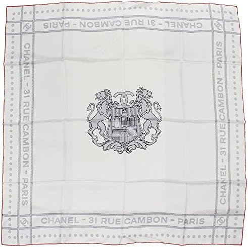 Amazon | [CHANEL] [シャネル] スカーフ シルク レディース 縦90×横