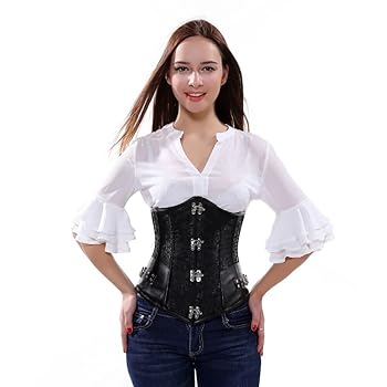 Hengzhifeng Steampunk Women Tight Lacing Underbust Corset