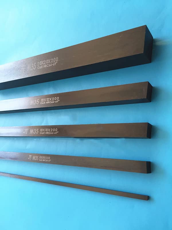 Tokarka cnc HSS kwadratowe narzędzie tnące bity Bar 3mm X 3mm X 200mm bardzo twarda stal szybkotnąca wytaczak mucha Cutter 1-4 sztuk (Size : 3x3x200 4pcs)