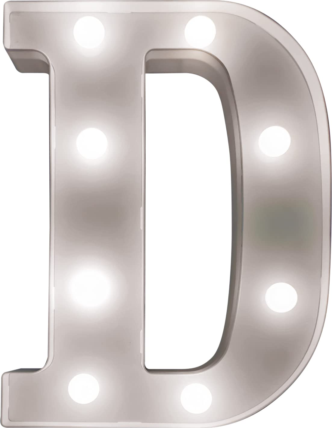 St Helens Home & Garden Battery Operated 3D LED Letter Light - Perfect for use as a Night Light or at Weddings and Parties (Letter D) — image 1