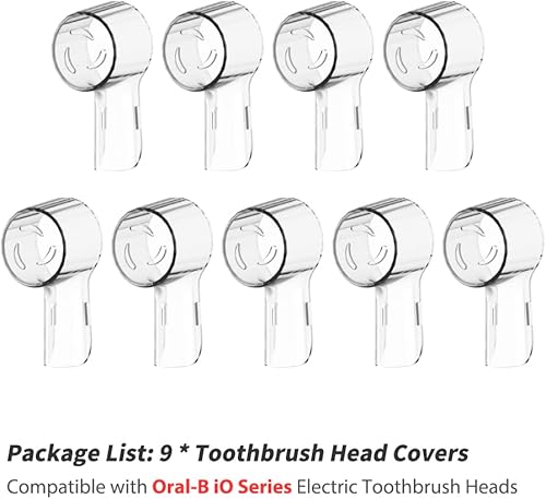 Miniatura 7 de 9 fundas reutilizables para cabezales de cepillo de dientes compatibles con cabezales de repuesto Oral B iO, aptos para cabezales de cepillo de
