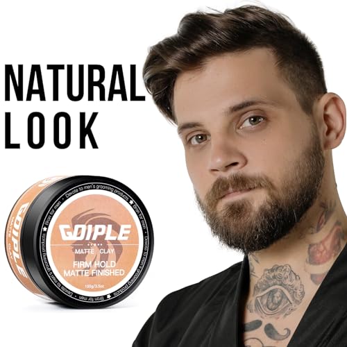 Mens Hair Clay Pomade Firm Hold Matte Finish 100g