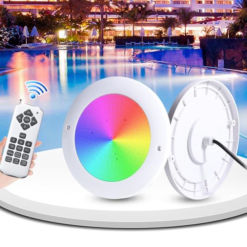 Éclairage piscine RGB 12V 18W étanche IP68 avec télécommande - 4